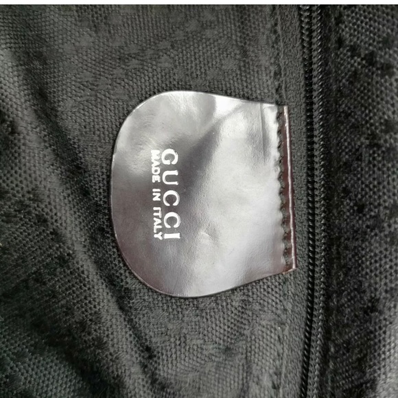 Gucci Bamboo Handle 2way Shoulder bag /Dark Brown/ Nylon hobo - Picture 8 of 14